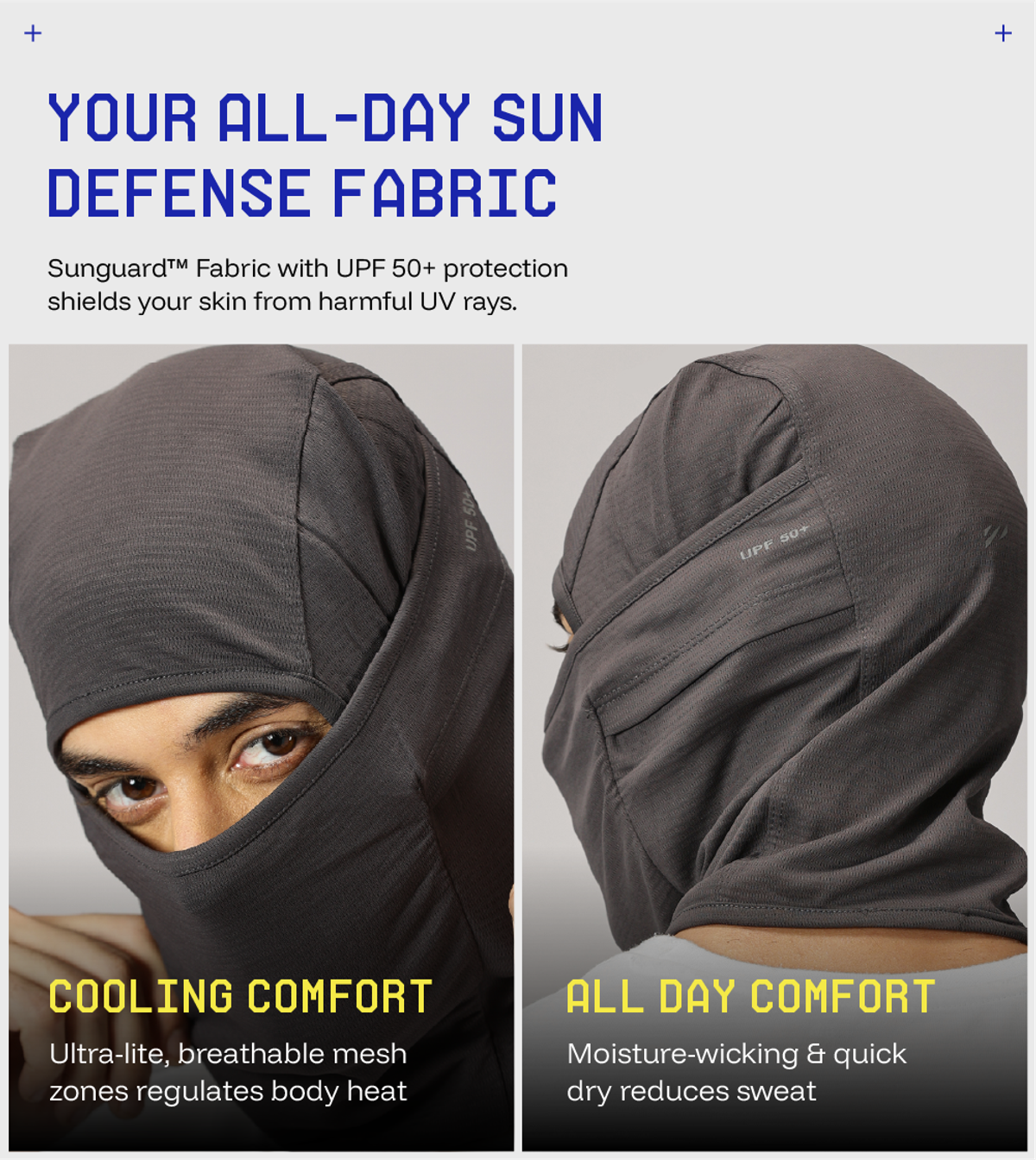 Blue Tyga Sunscreen Face Mask FSE0001 | Charcoal