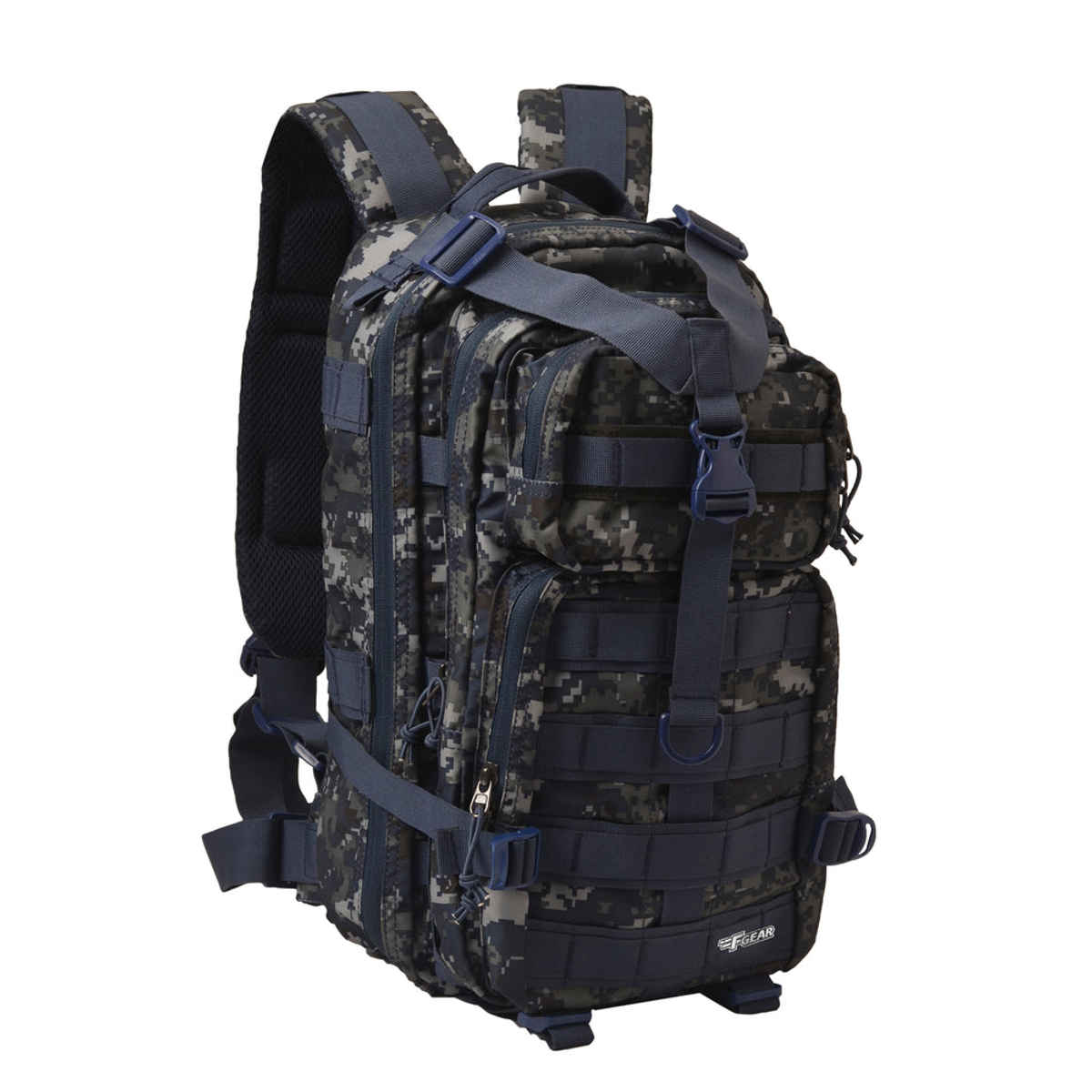 F Gear Unisex Camouflage Polyester 29 L Top Handle Backpack | Blue - Standard