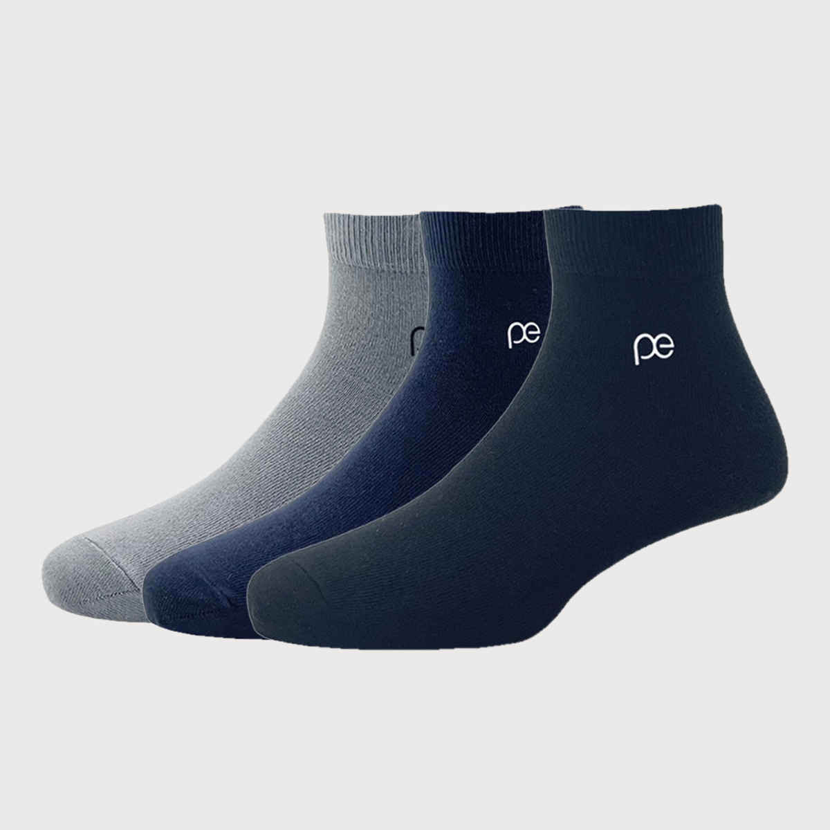Peter England Men's Solid Cotton and Nylon Socks | Assorted - Free Size
