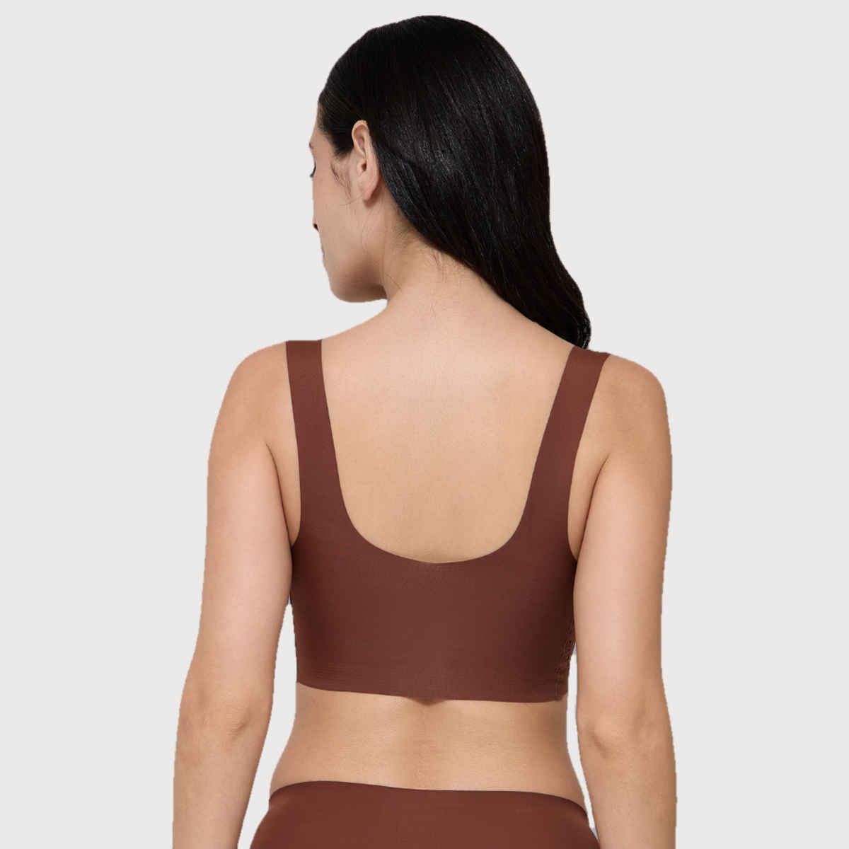 Krvvy Lightly Padded Bra for Women | Wireless, Seamless, Four-Way Stretch & Broad Straps - 2XL