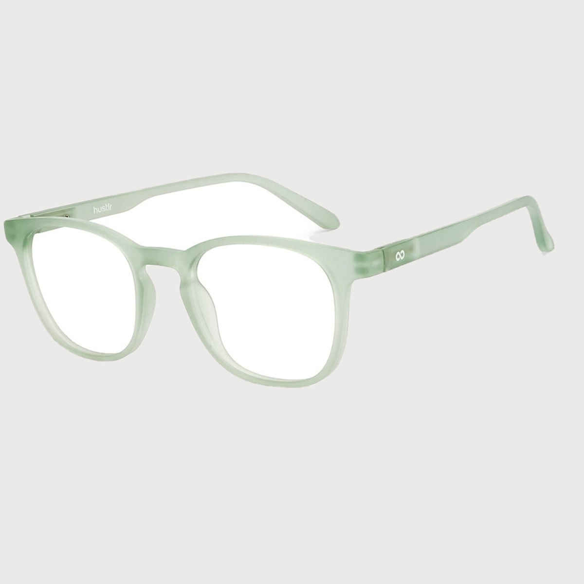 Lenskart Hustlr Unisex Solid TR90 Computer Glasses | Jade Green - M