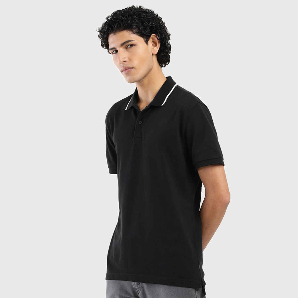 Levi's Men's 100% BCI Cotton Polo T-shirt | Black - S