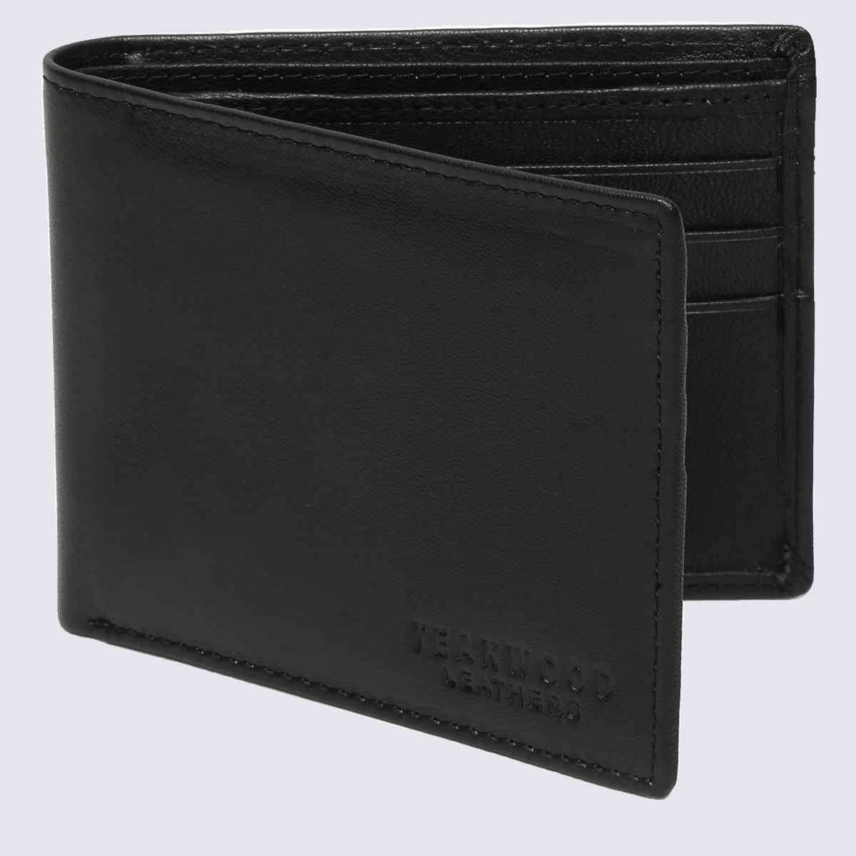 Teakwood Men's Leather SS Slim Card Wallets | Wlt130Br | Black
