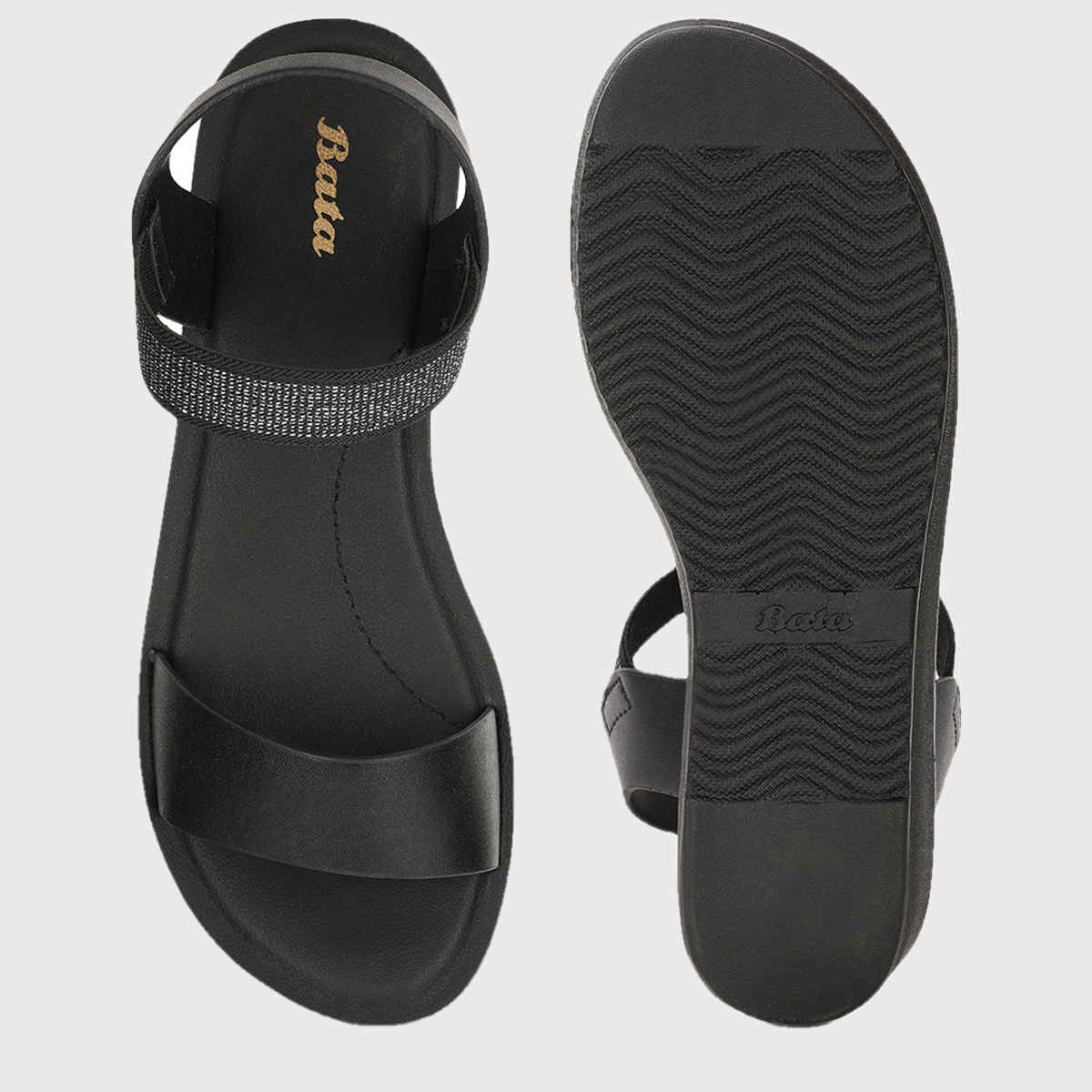 Bata Black Heels For Women - 3