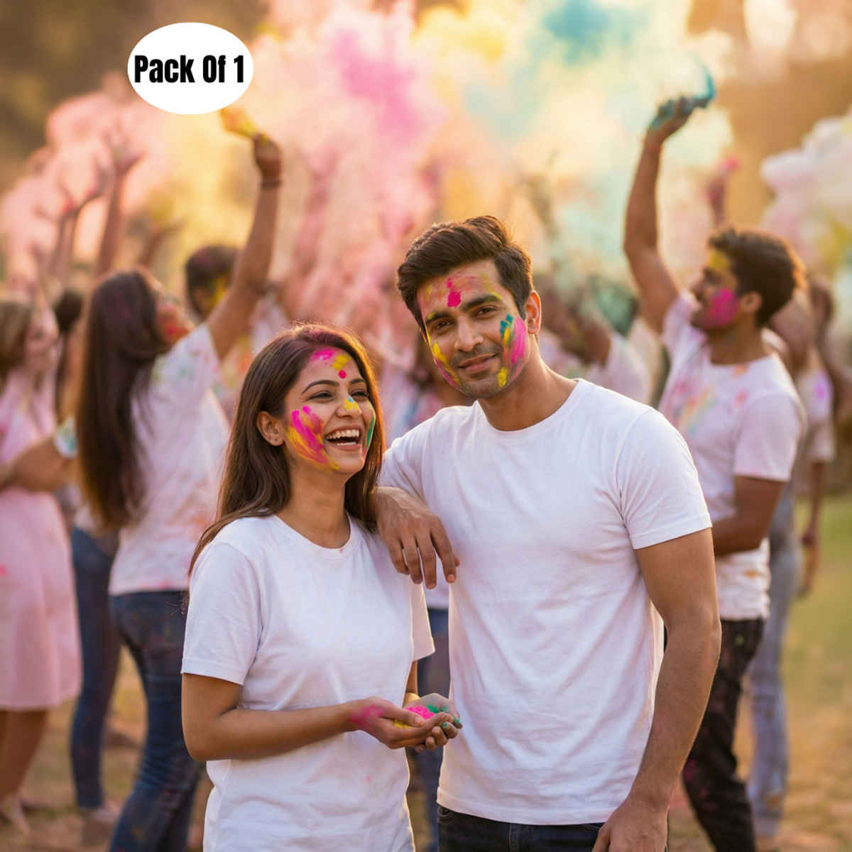 Springman Unisex Round Neck T-shirt | White - M