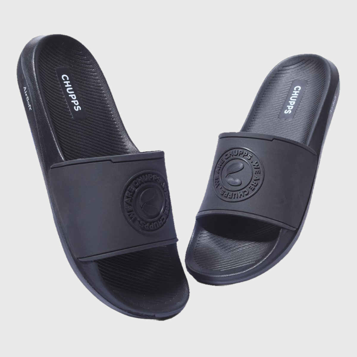 Chupps Tone Black Men's Casual Slider - UK 11