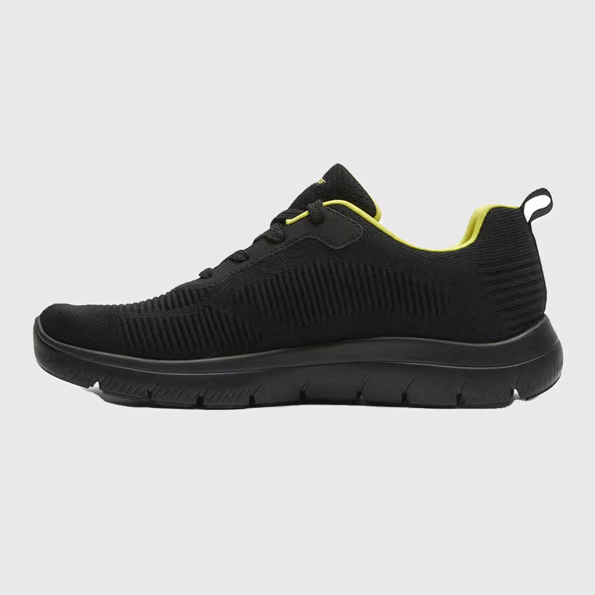 Skechers Men's DYNAMIGHT Casual Sneakers | Black Lime - UK 10