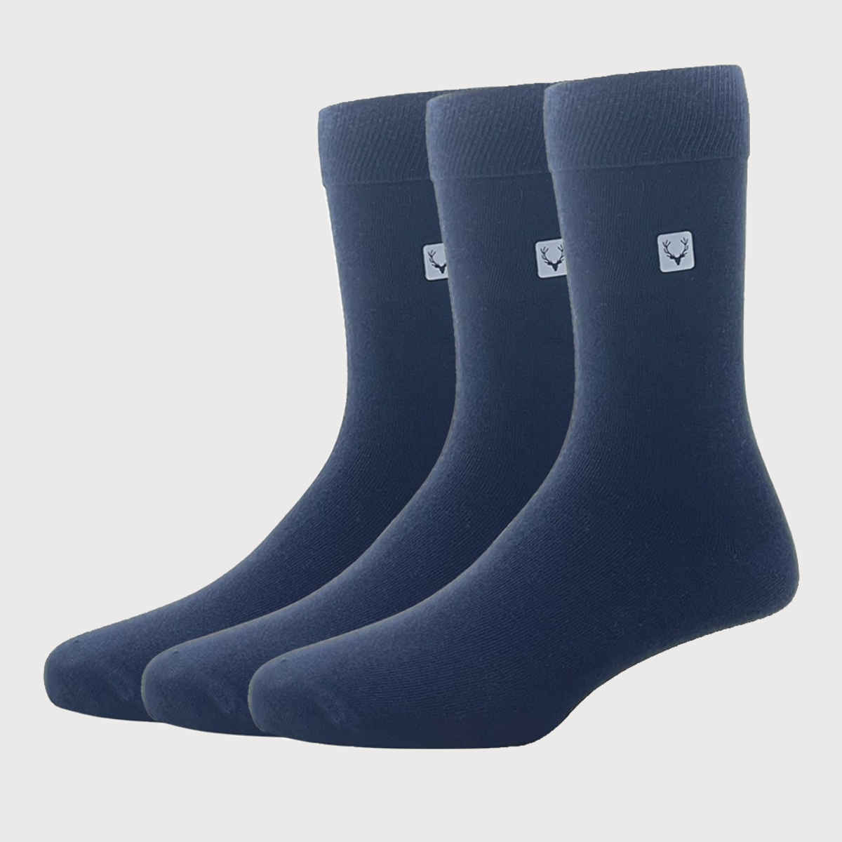 Allen Solly Men's Cotton Full Length Plain Socks - Navy