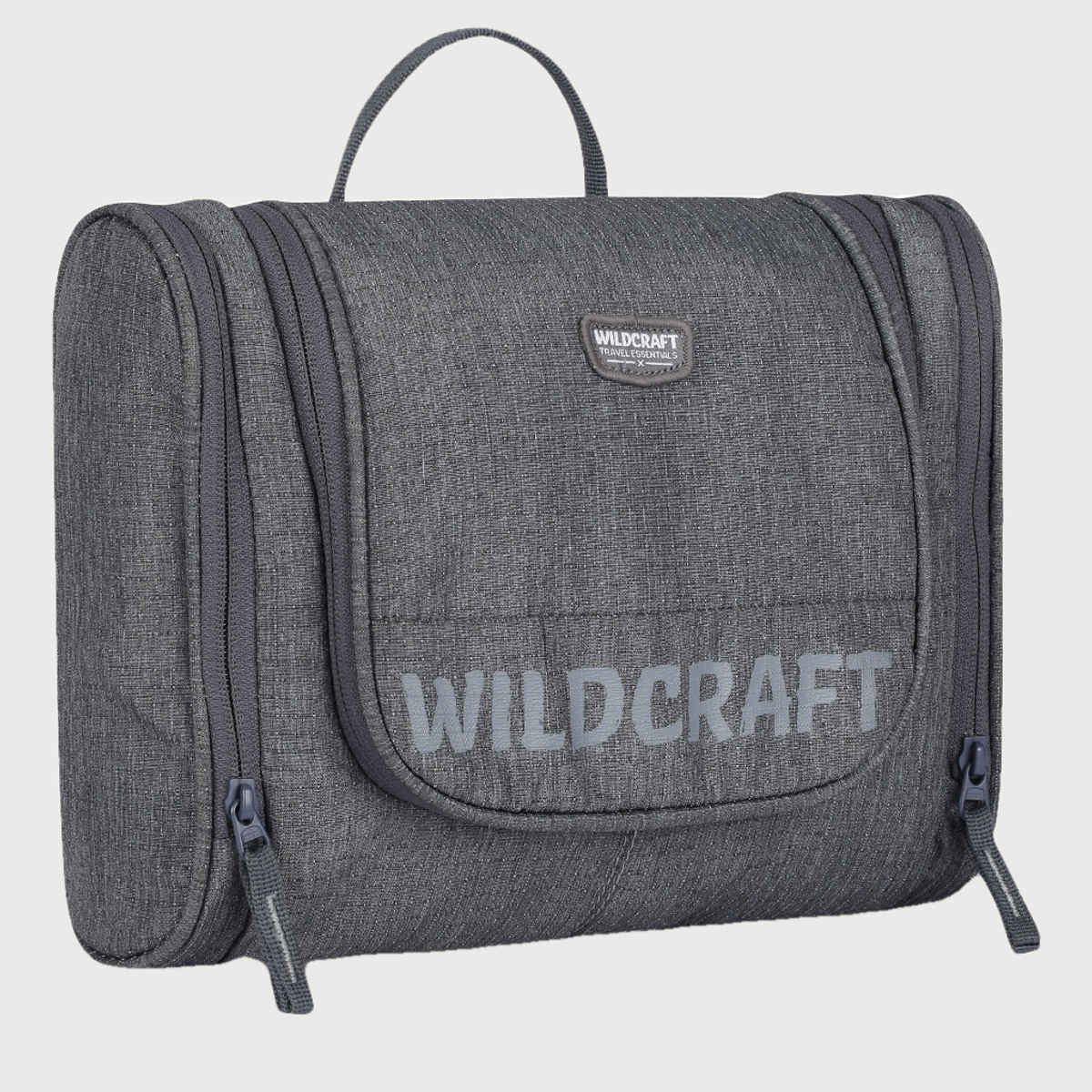 Wildcraft Unisex Textured Nylon 10 L Travel Toiletry Kit | Light Grey - Free Size