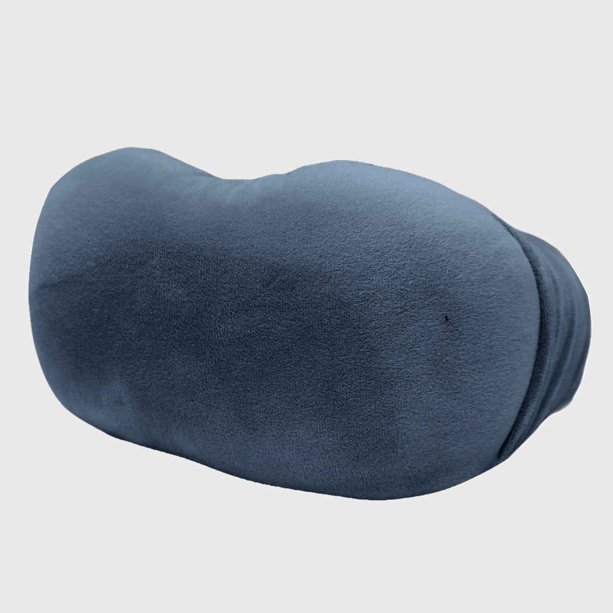 Billebon Memory Foam Neck Pillow with Eye Mask And Travel Pouch| Multi Contour Shape | Grey
