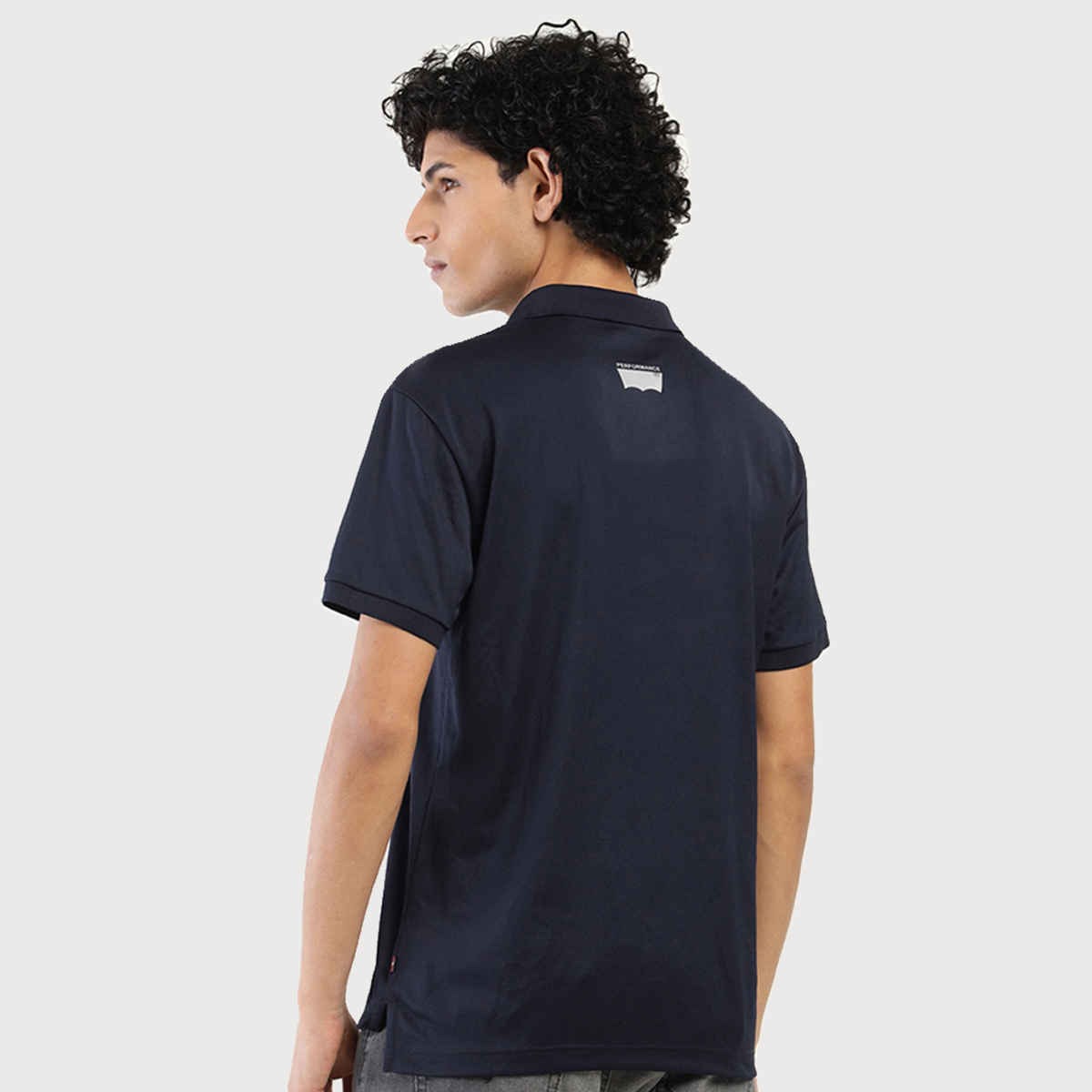 Levi's Men's 100% Polyester Polo T-shirt | Navy Blue - L