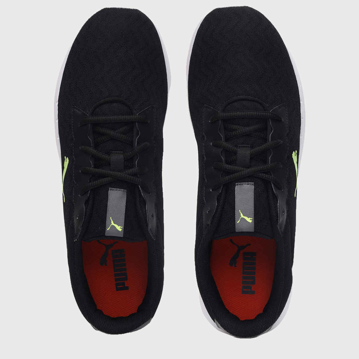 Puma Men's Glory Shoes | Black, White and Yellow Alert - UK 11