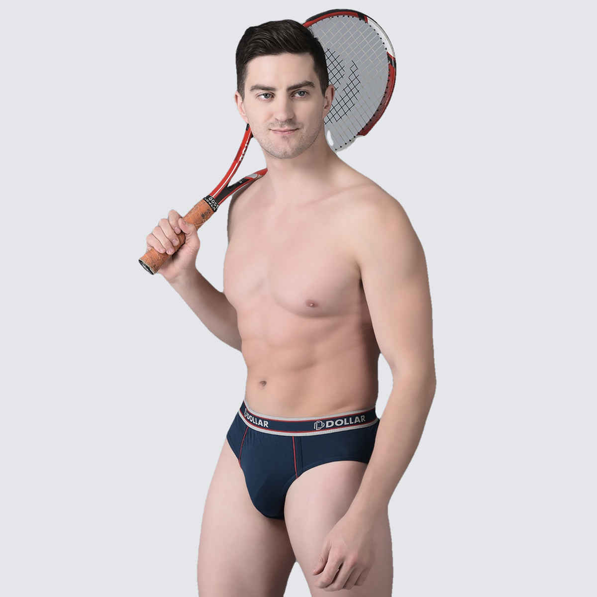 Dollar Bigboss Men's Solid Brief With Anti-Microbial Odour Control | Pack Of 2 - Assorted - XL