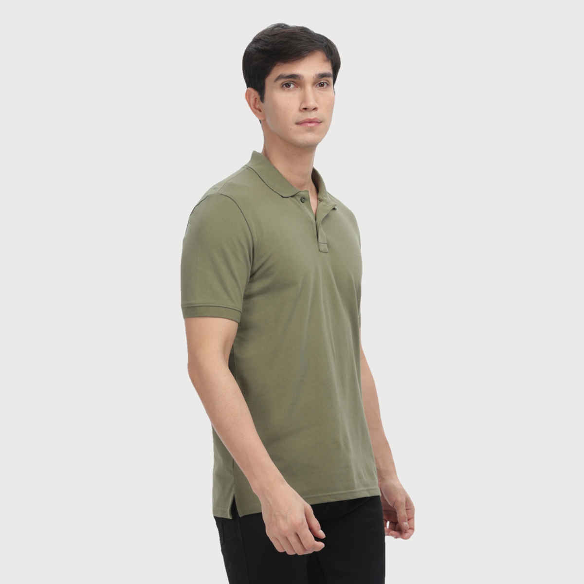 OUTLAWS Men's Premium Cotton Lycra Polo T-Shirt | Dark Blue - 2XL