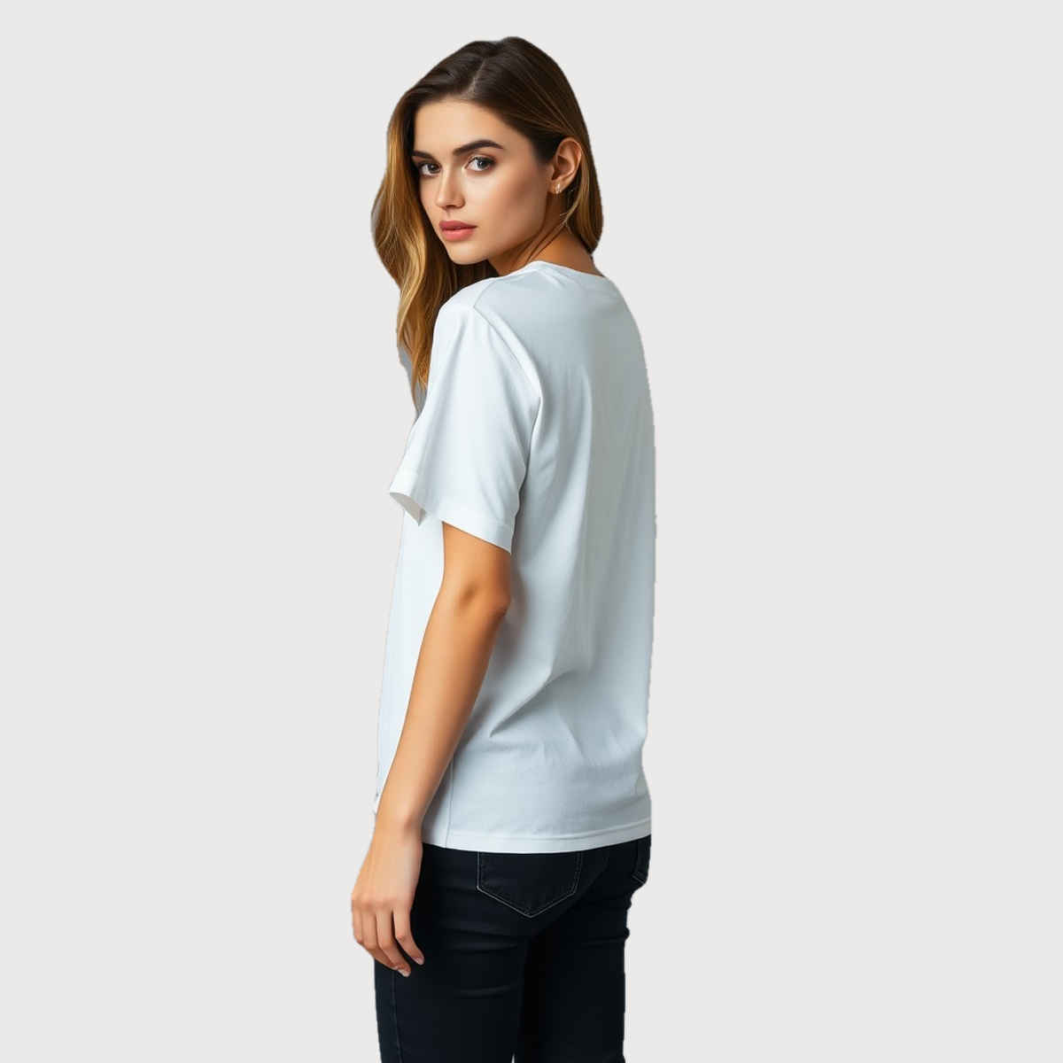 Springman Unisex Round Neck T-shirt | White - M