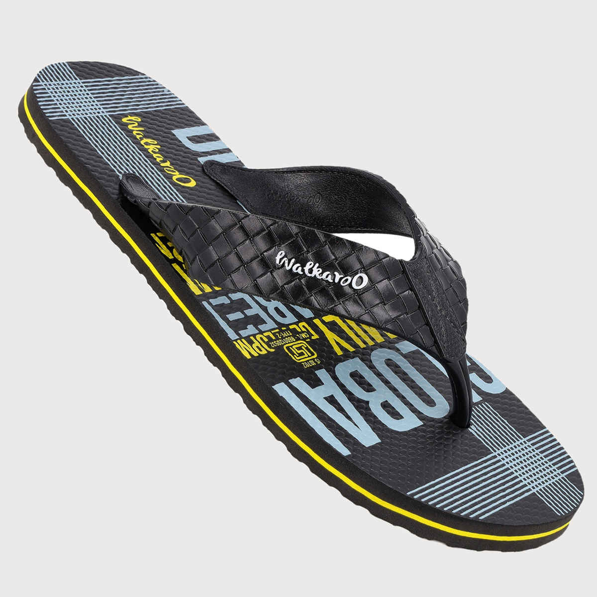 Walkaroo Men's Dailywear Hawai | HG166 Black | UK 7