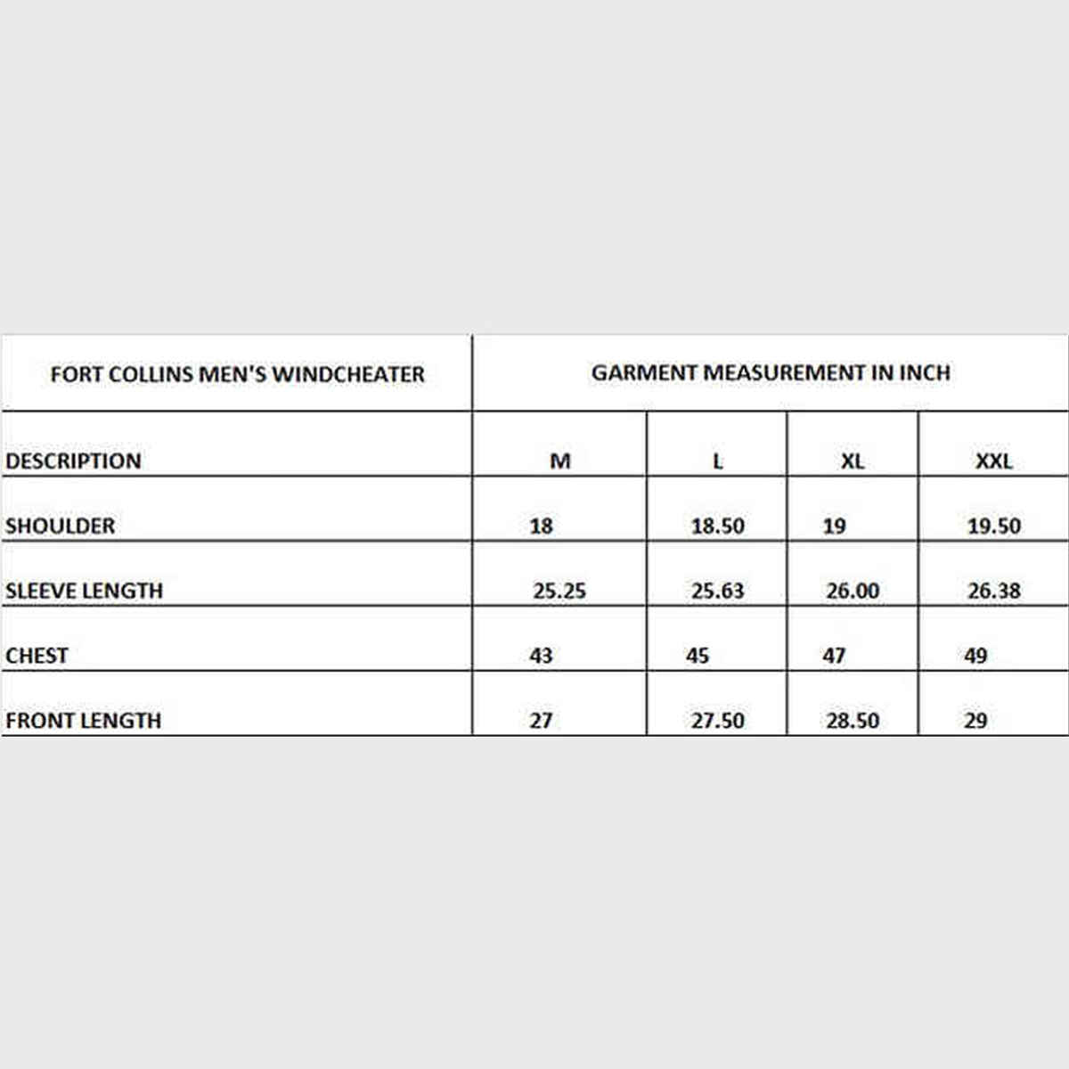 Fort Collins Men's Windcheater Jacket | Black - M