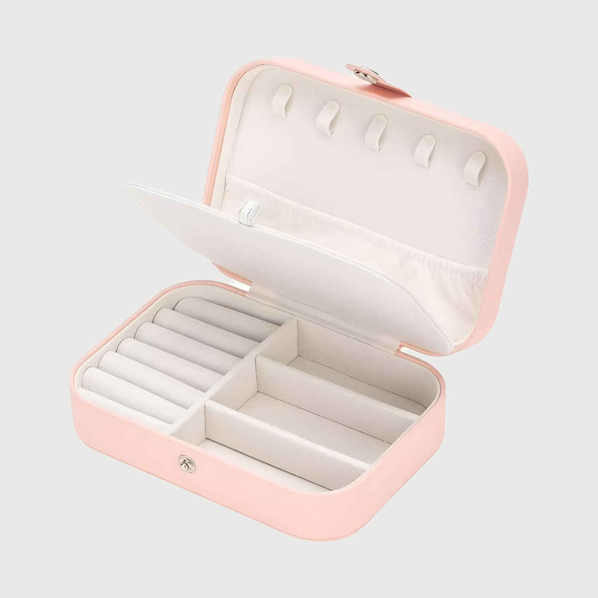 Just Lil Things Travel Jewellery Organizer Box - Compact And Elegant Storage Case | Jltjk0001