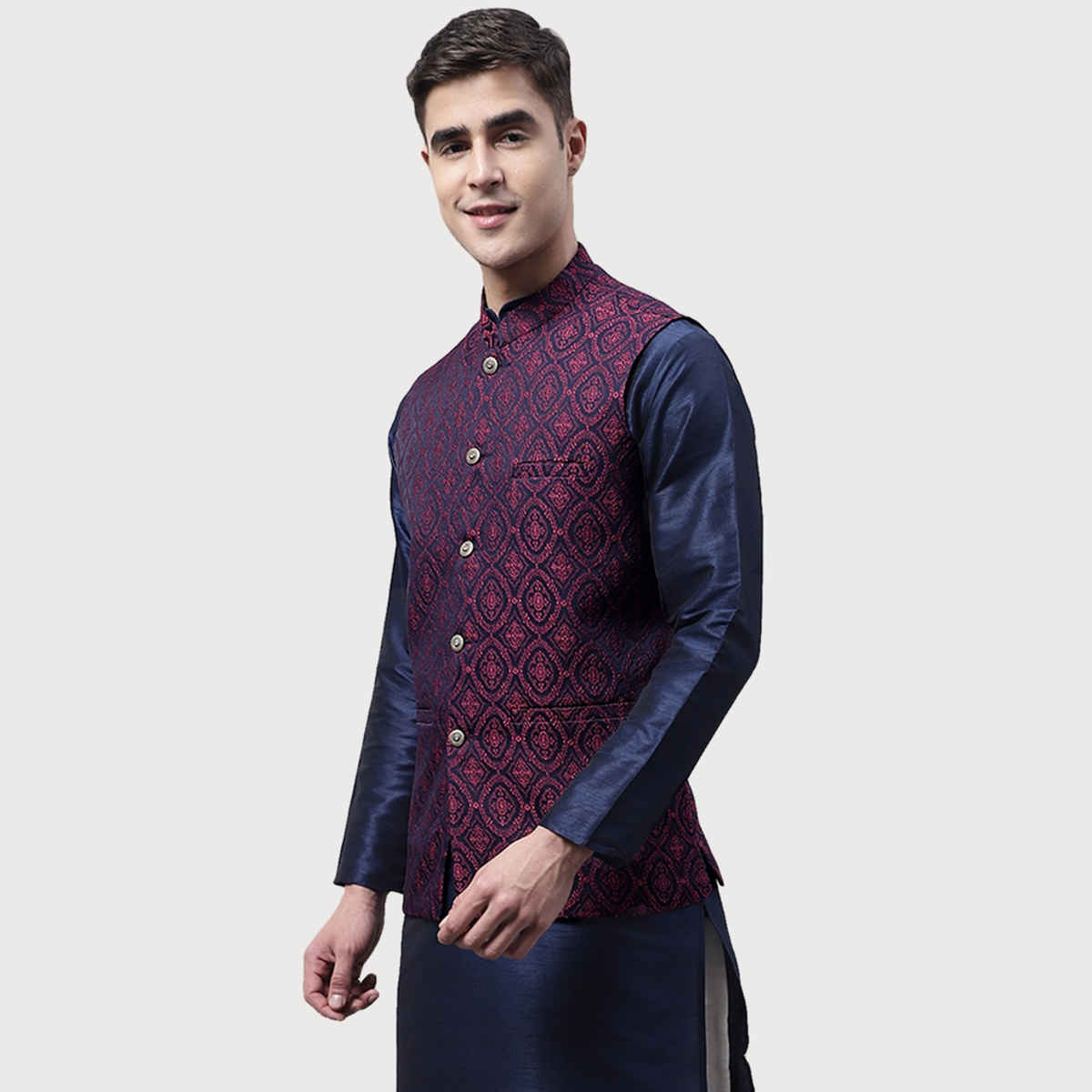 Jompers Men's Waistcoat | Jowc 4072 | Maroon - L