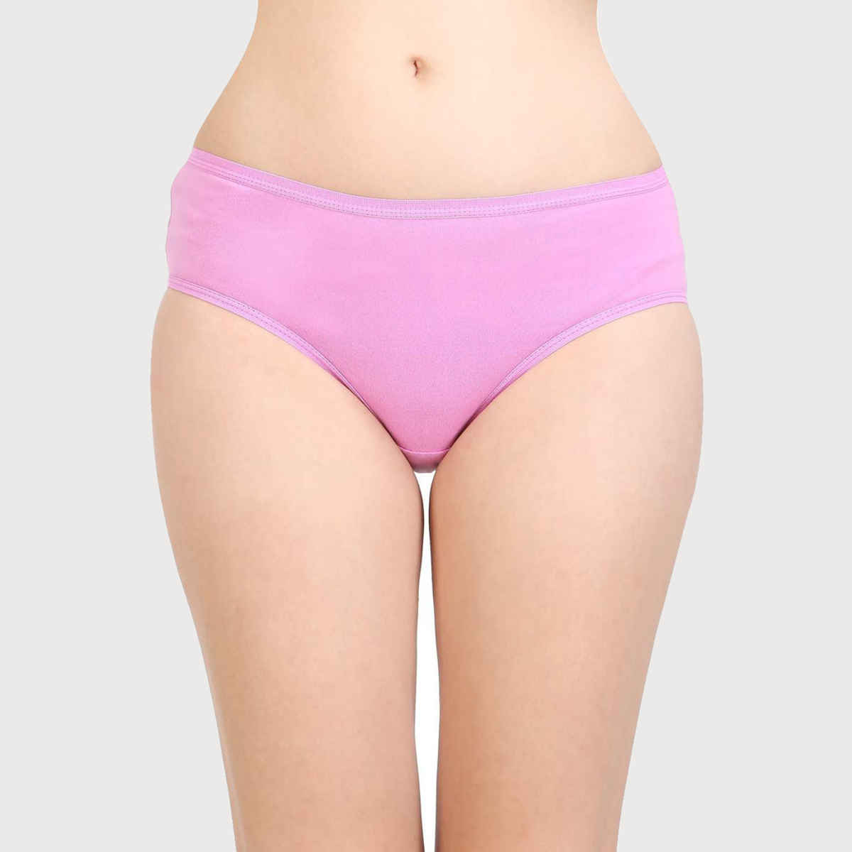 Bodycare Women Hipster Panty Seamless Cotton Polymide Mid Waist Rise | Assorted - S