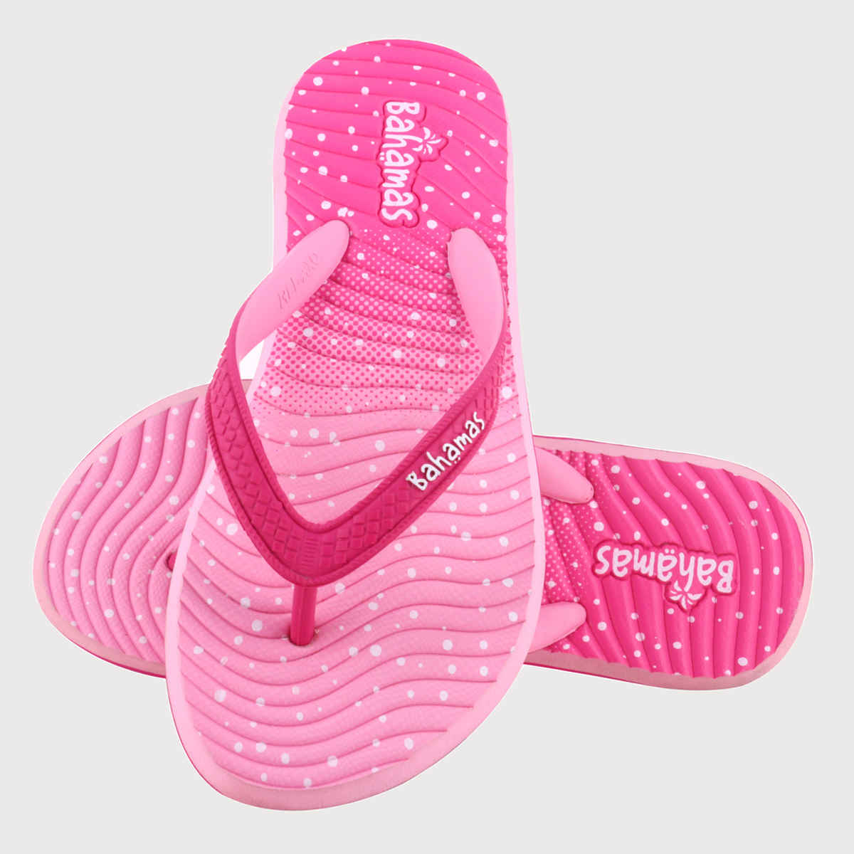 Bahamas Women's Slippers | BHL-228 | Magenta & Light Pink - UK 4