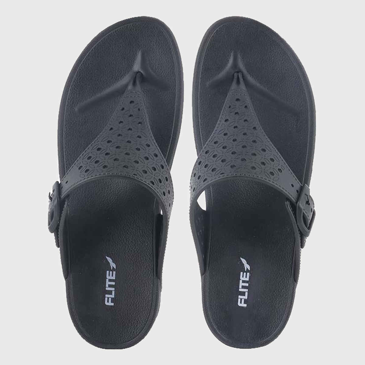 Flite Slippers FL-430 Black For Women-5UK