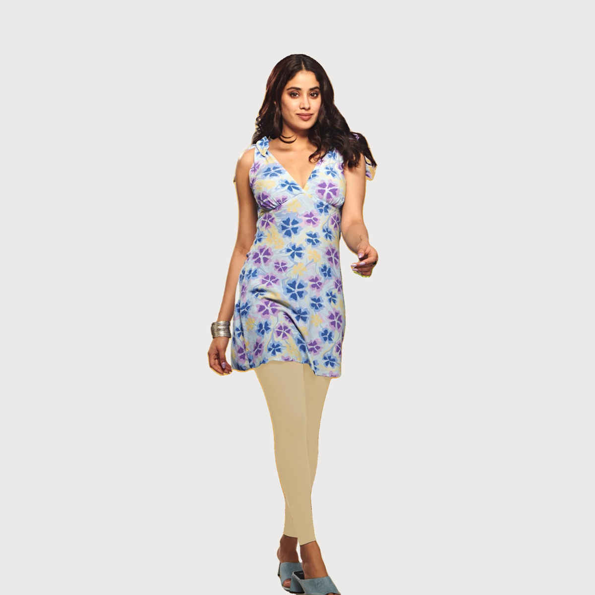 Lyra Women's Leggings Ankle Length | Cotton and Lycra - Free Size