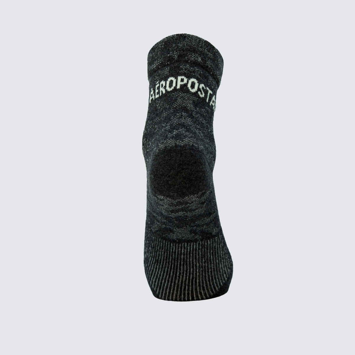 Aeropostale Men's Flat Knit Ankle Socks | Idea-1740Bna | Black, Navy and Anthra