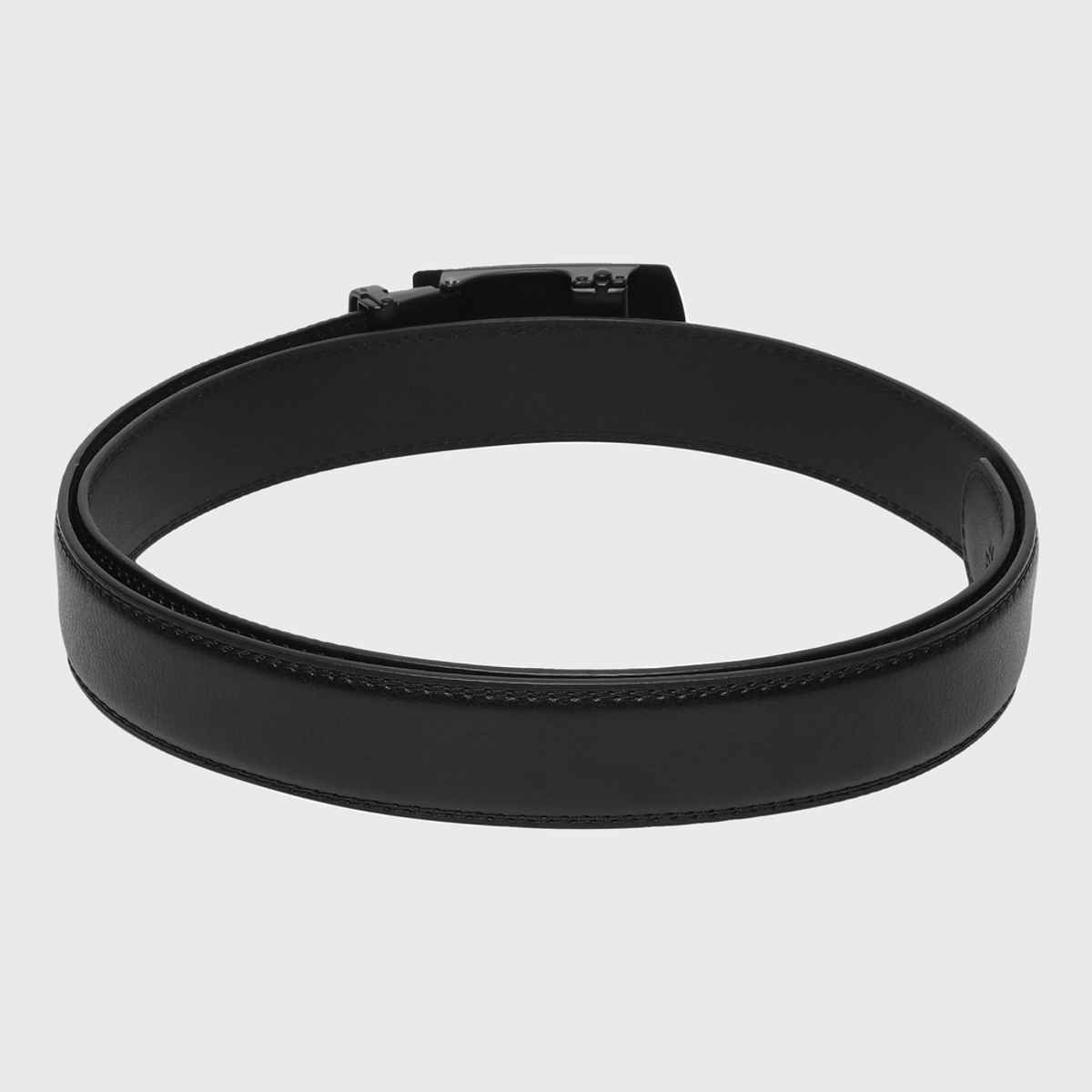 Zoro United Men's Solid Vegan Leather Belt | Black - One Size