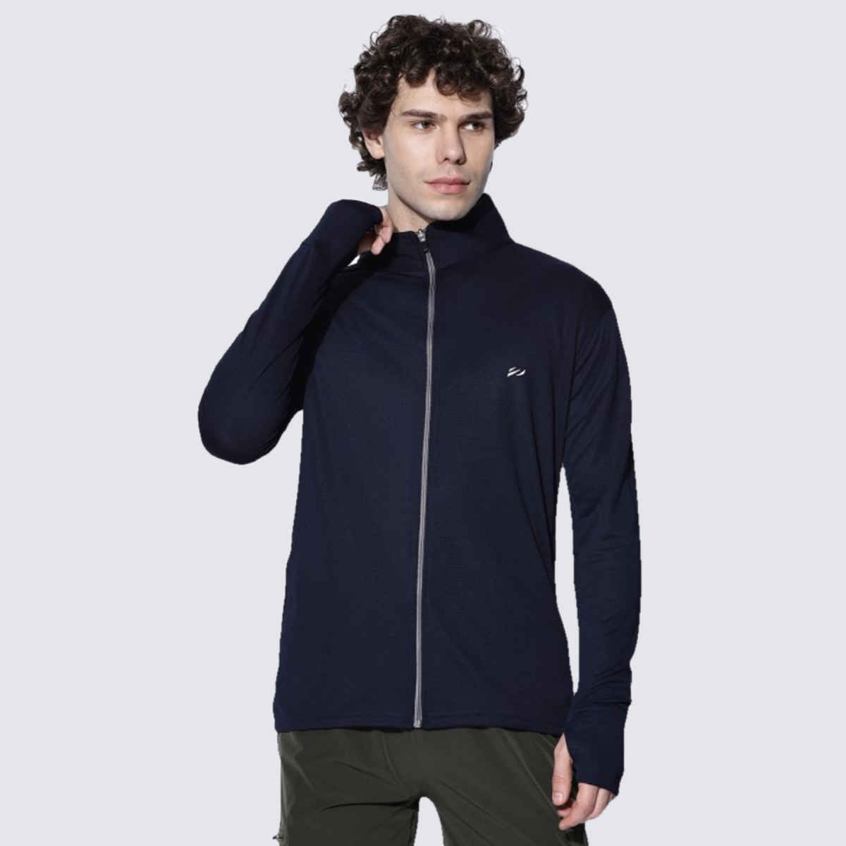 Outlaws Men's Cotton Rich Premium Sweat Jacket | Navy - M