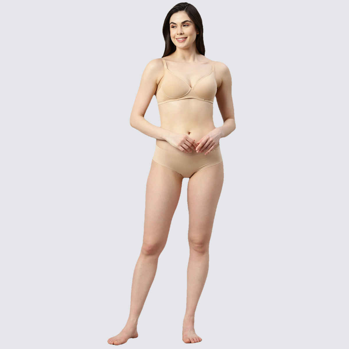 Enamor Women's A039 Perfect Coverage Cotton T-shirt Bra|Padded|Wirefree | Skin-34D