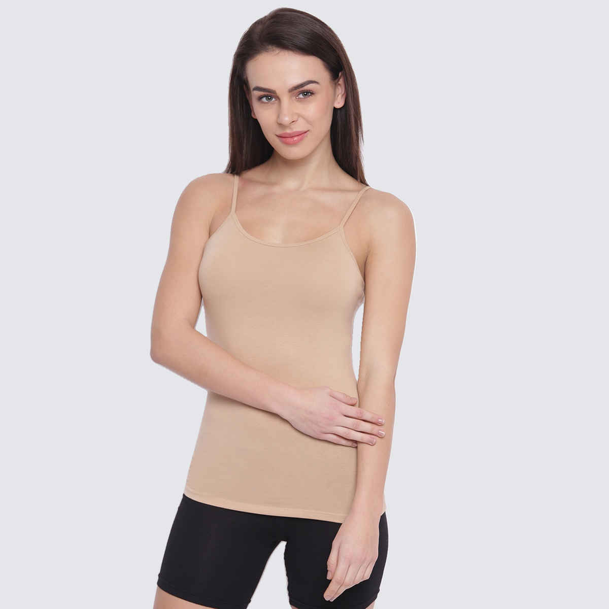 Enamor Women's E001 Essentials Stretch Cotton Camisole | Skin-M