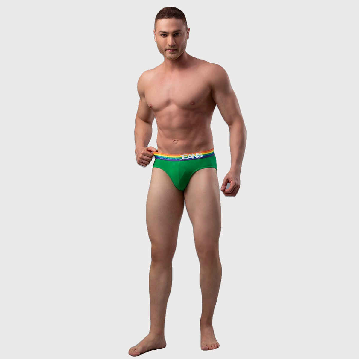 Underjeans by Spykar Mens Premium Green brief | XL