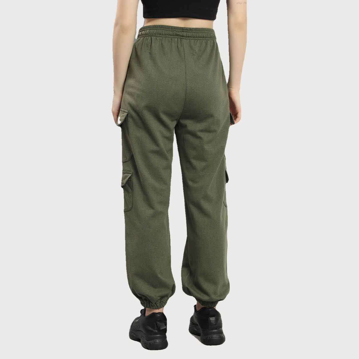 Q-rious Women's AdventureFlex Cargo Joggers | GLJ-CARGO | Olive - 34