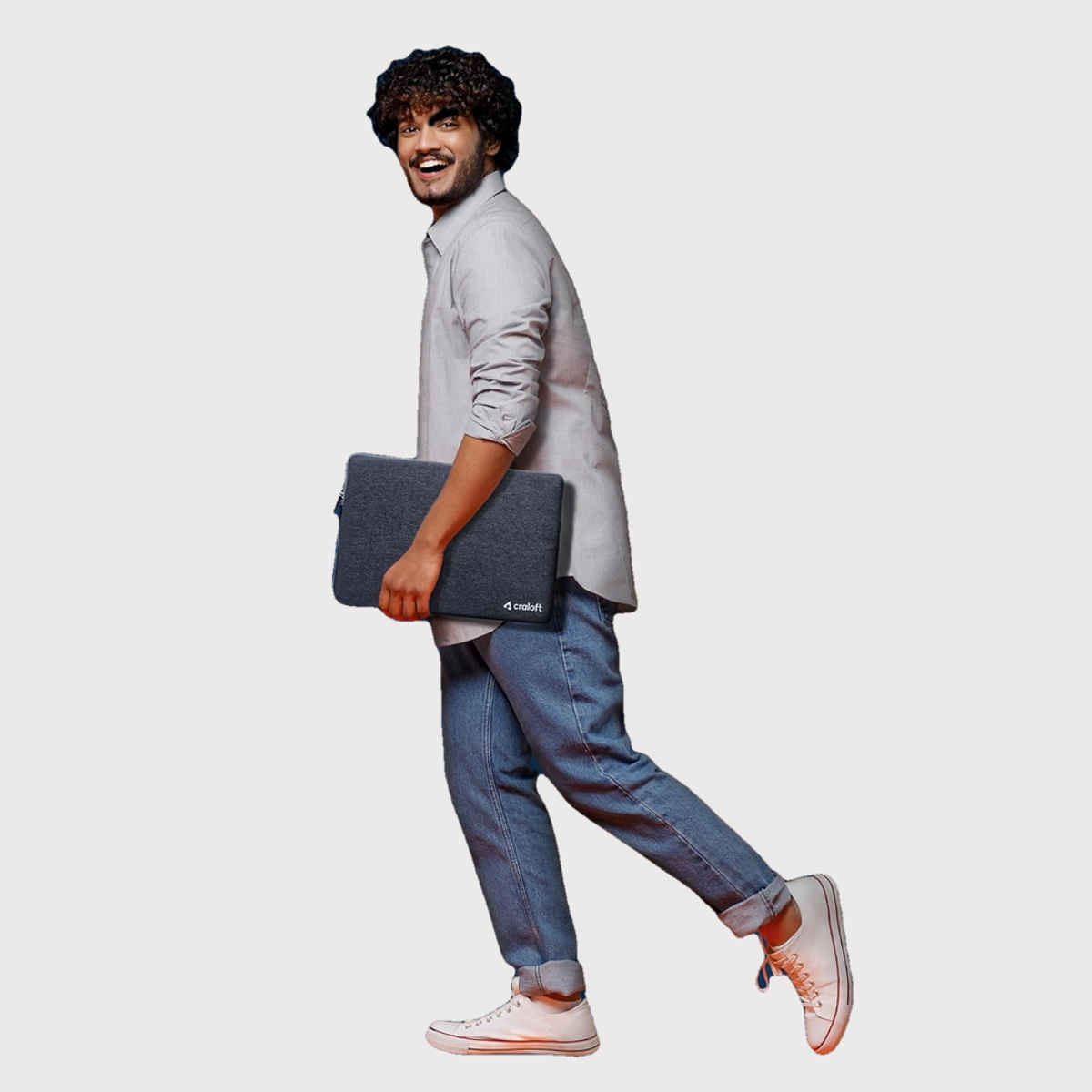 Craloft 15-15.6 Inch Laptop Sleeve Cover Bag for MacBook/Dell/HP/Lenovo - Office & Travel Use (L26)