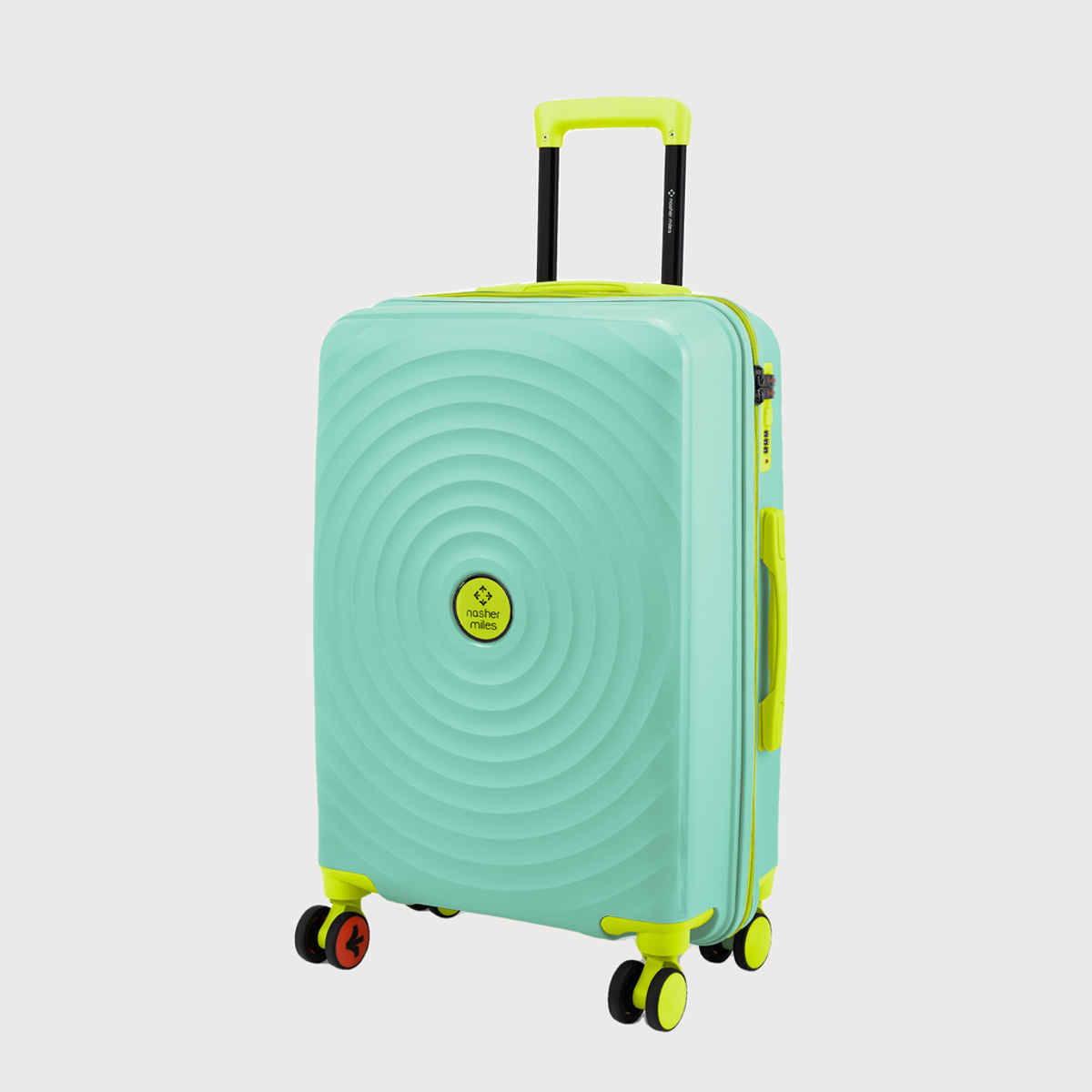 Nasher Miles Goa Check-In Hard Sided Polypropylene- 24 Inch - 65 cm Trolley Bag- Cyan Green