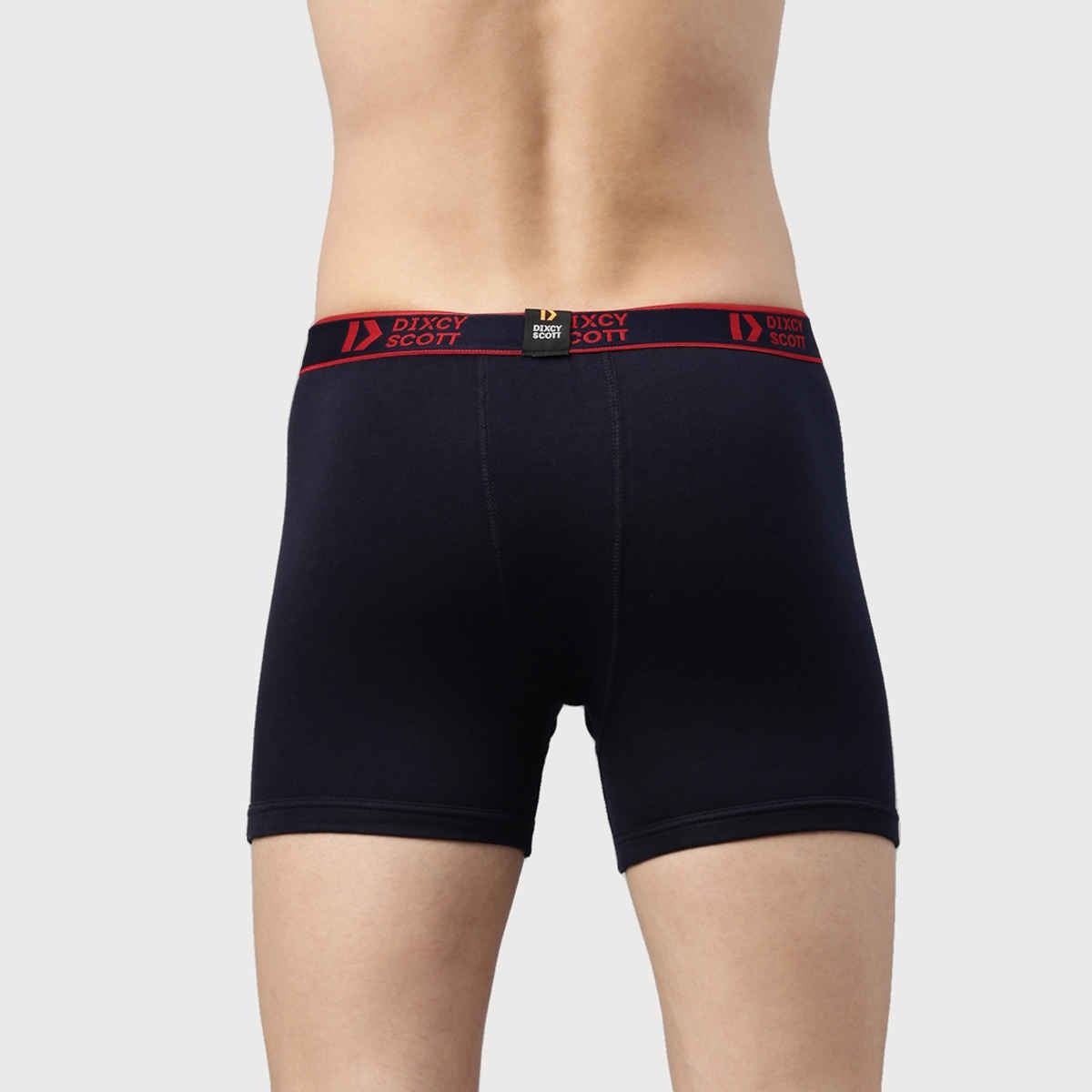 Dixcy Scott Men's Solid 100% Combed Cotton Durable Outer Elastic Trunk | Multicolour - M