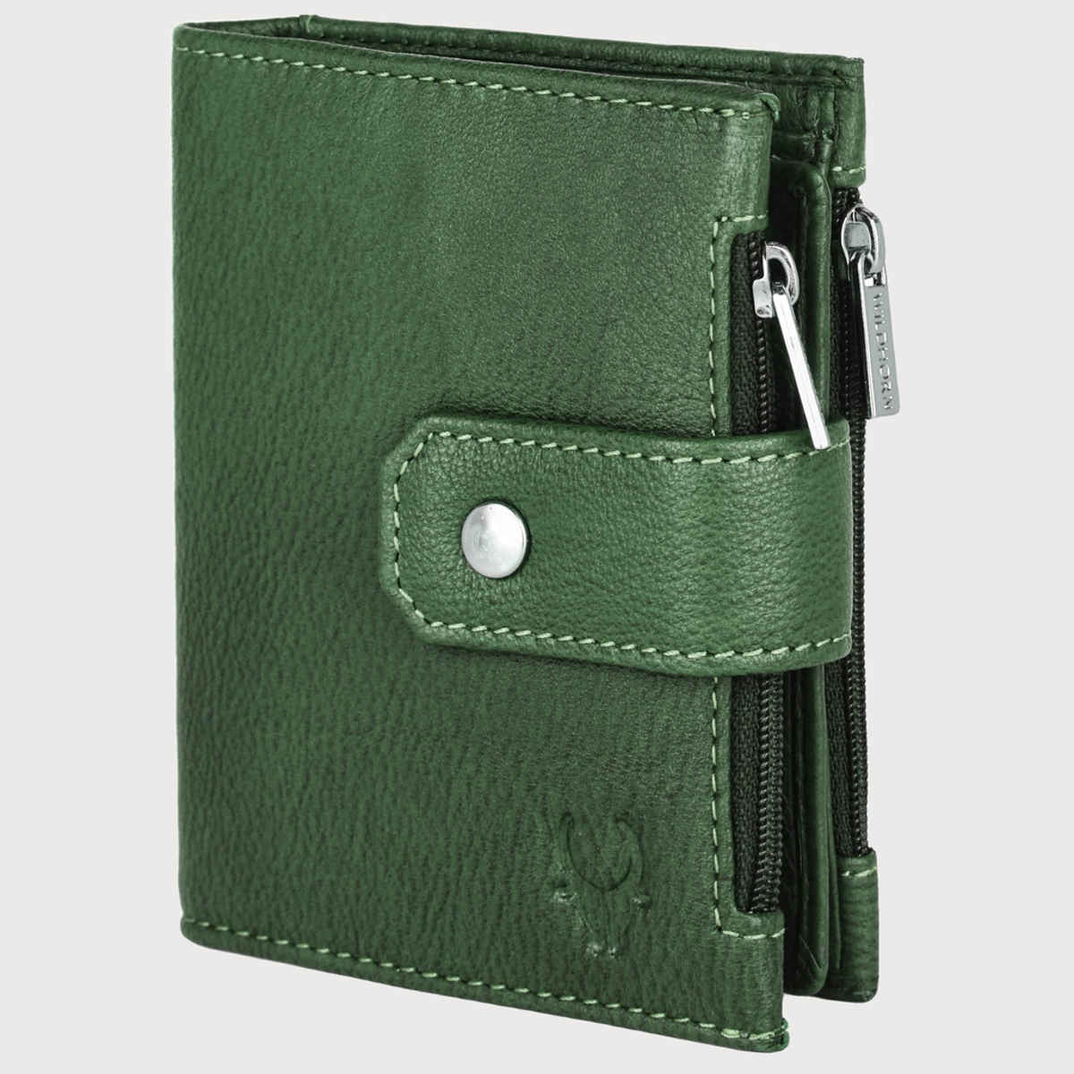 Wildhorn Men's Genuine Leather Bi-fold Wallet | Green