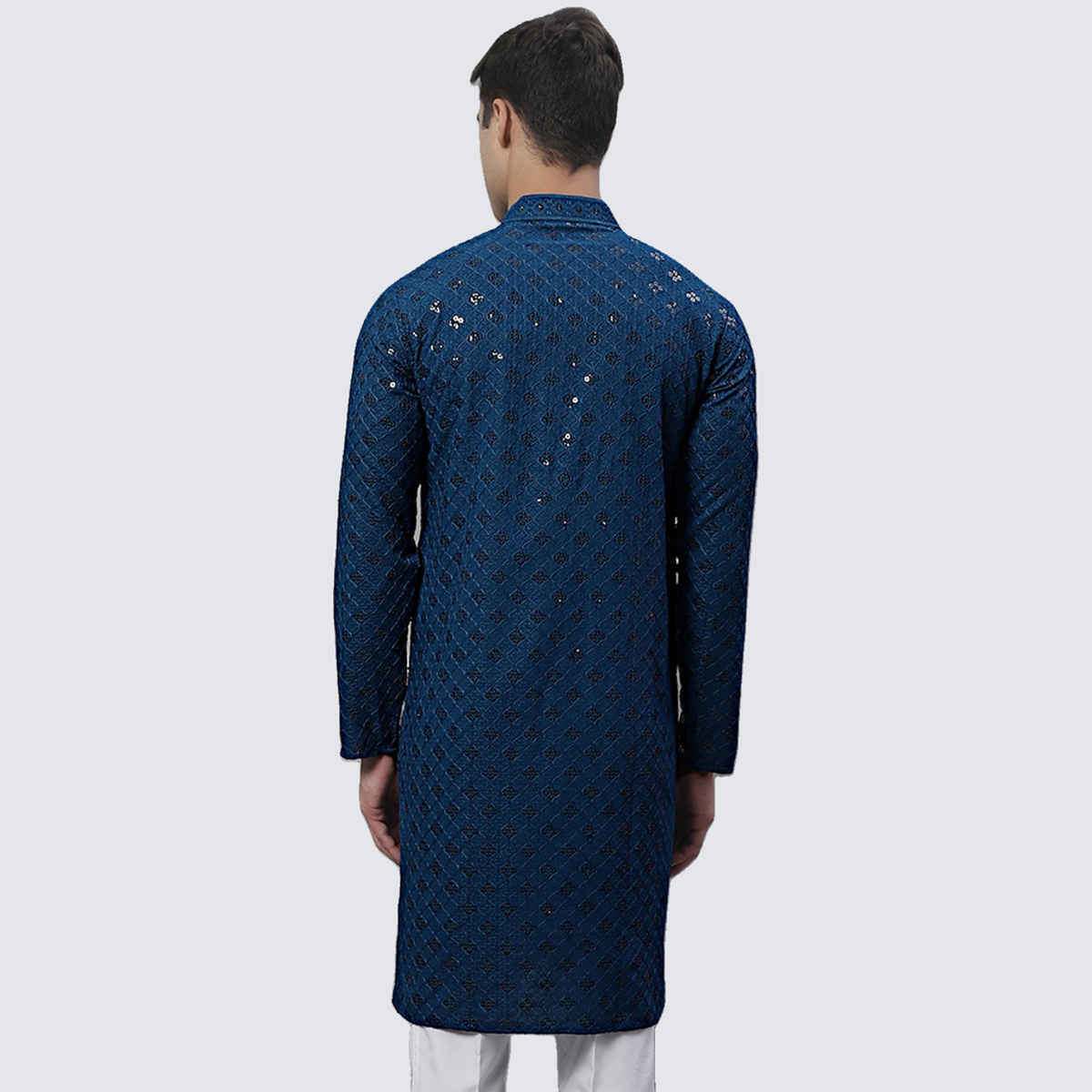 Jompers Men's Kurta | Ko 695 | Peacock - M