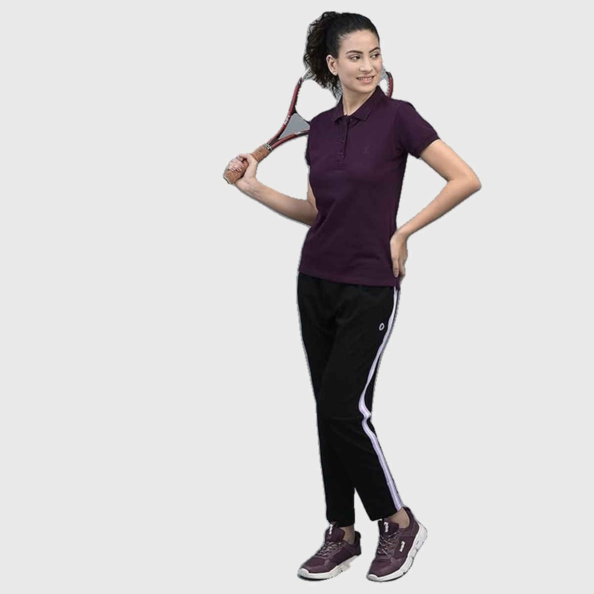 Dollar Women Polo T-shirt - Purple | Premium Cotton | XL