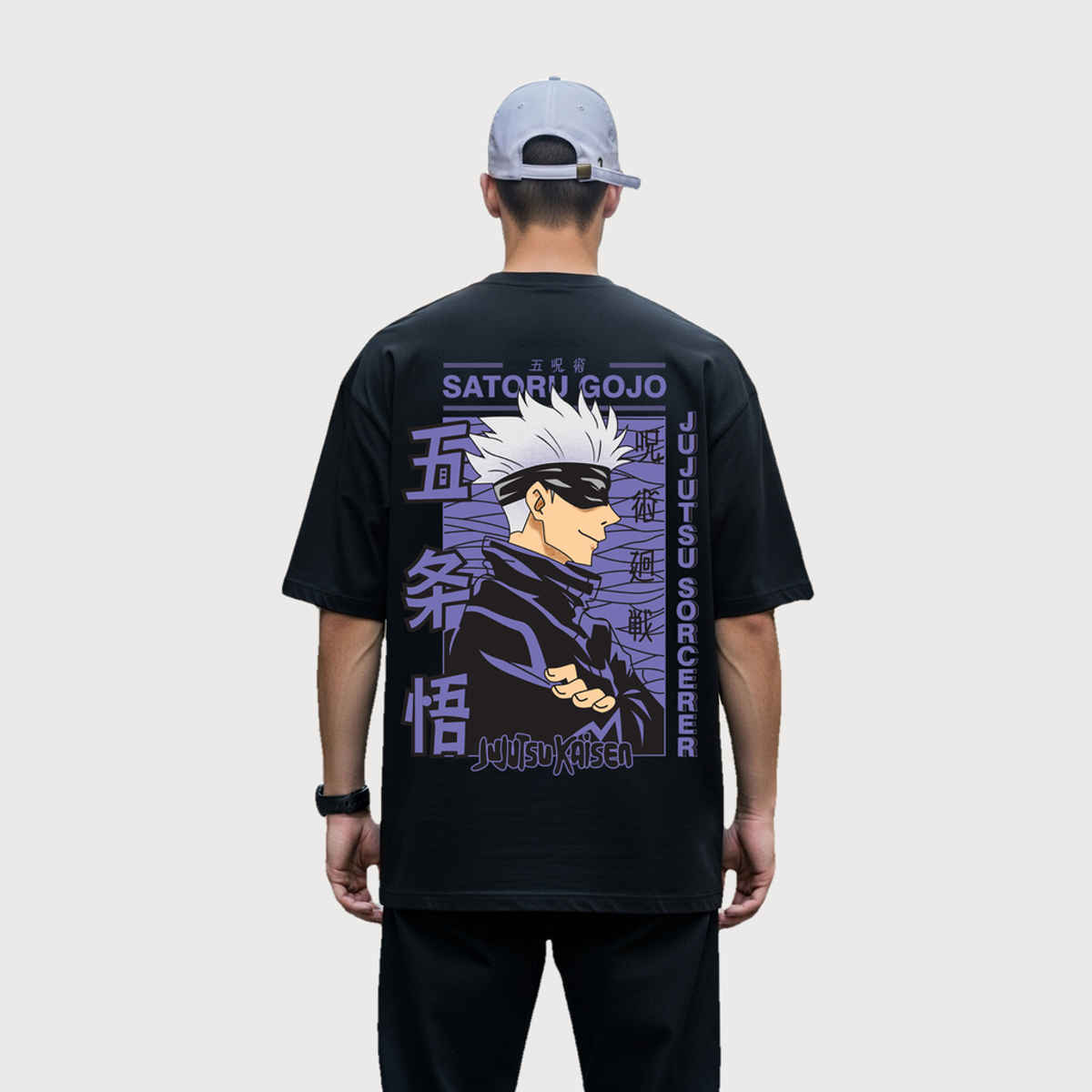 BENNY BROOKS Men's Round Neck half sleeve Oversized T-shirt |AA(ARN)BLACK131 | Black - M