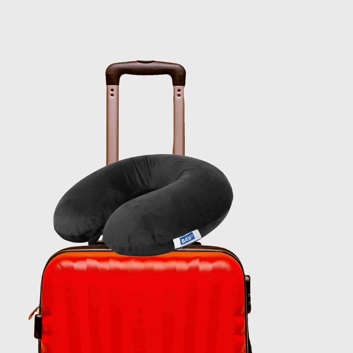 BAY6 Solid Memory Foam Neck Pillow | Black - One Size