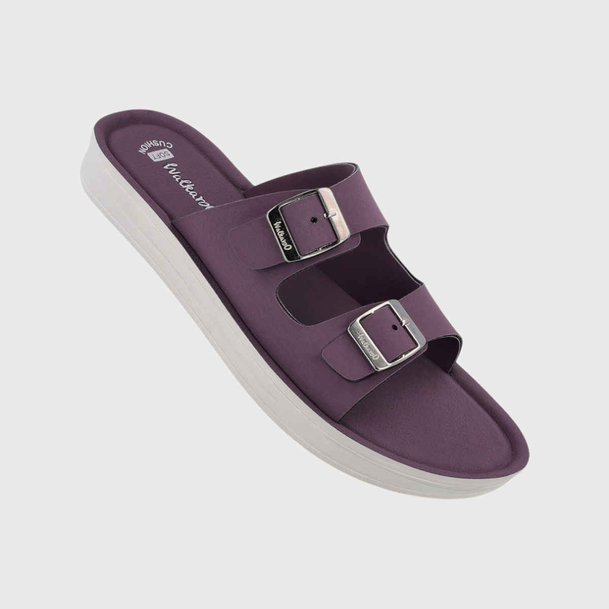 Walkaroo Women's Daily Wear Comfort Sandals - WL7554 Purple | UK5