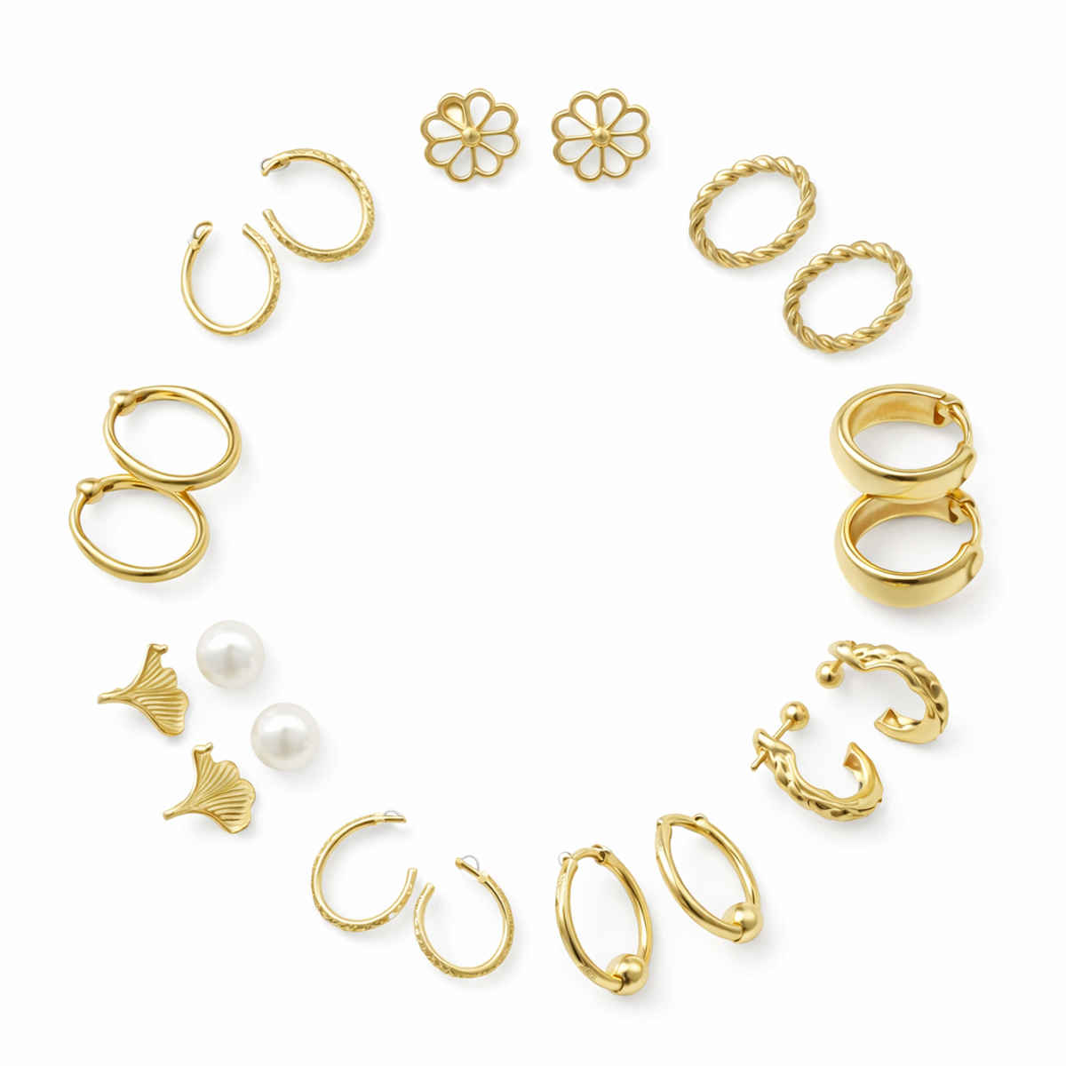 The Opal Factory Style 11 Gold Earrings-107