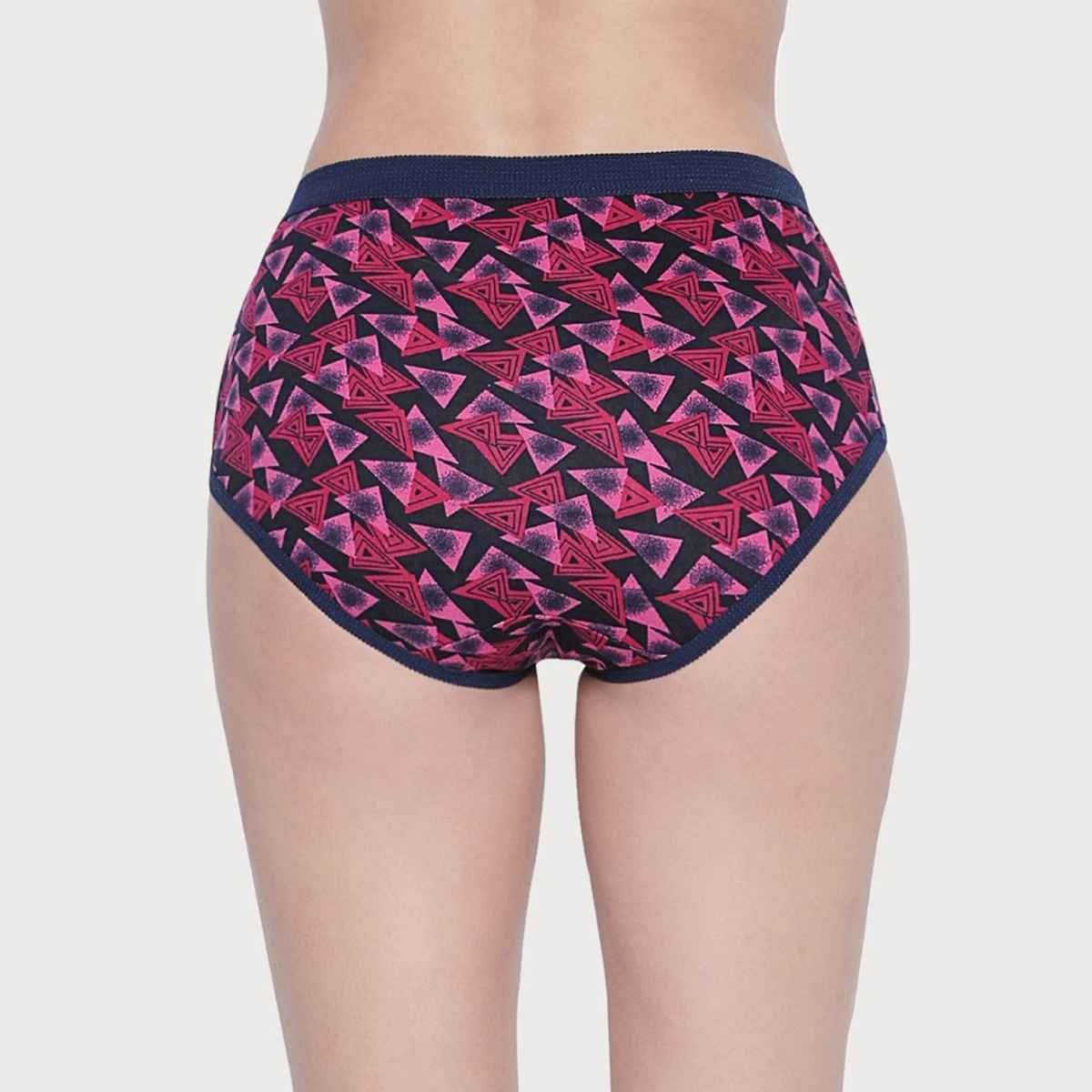Bodycare Women's Printed Cotton Briefs | Outer Elastic | 25000 | Multicolour