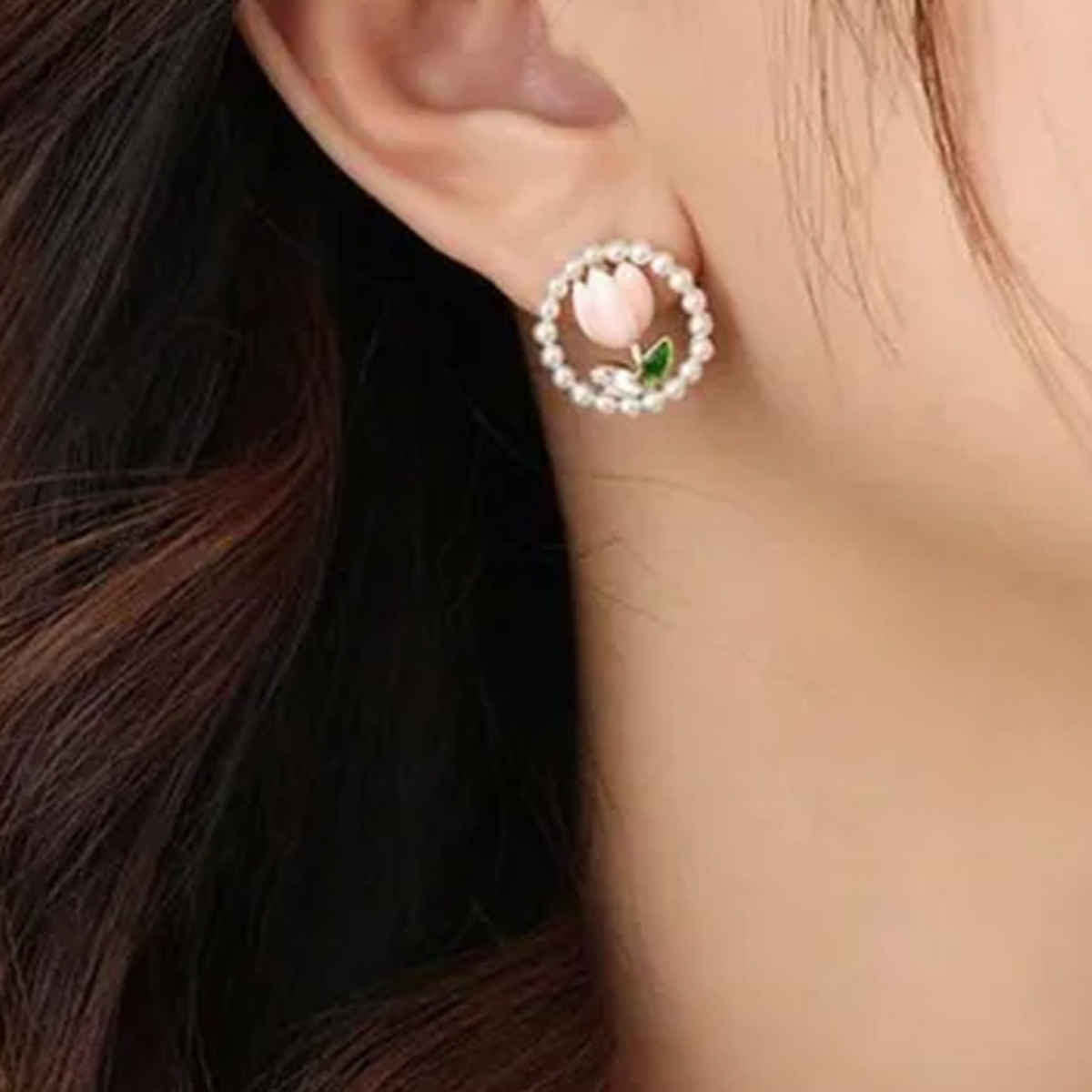 Estailo Fashion As Fresh Daisy Earrings for Women | Stylish Lightweight Statement Jewellery