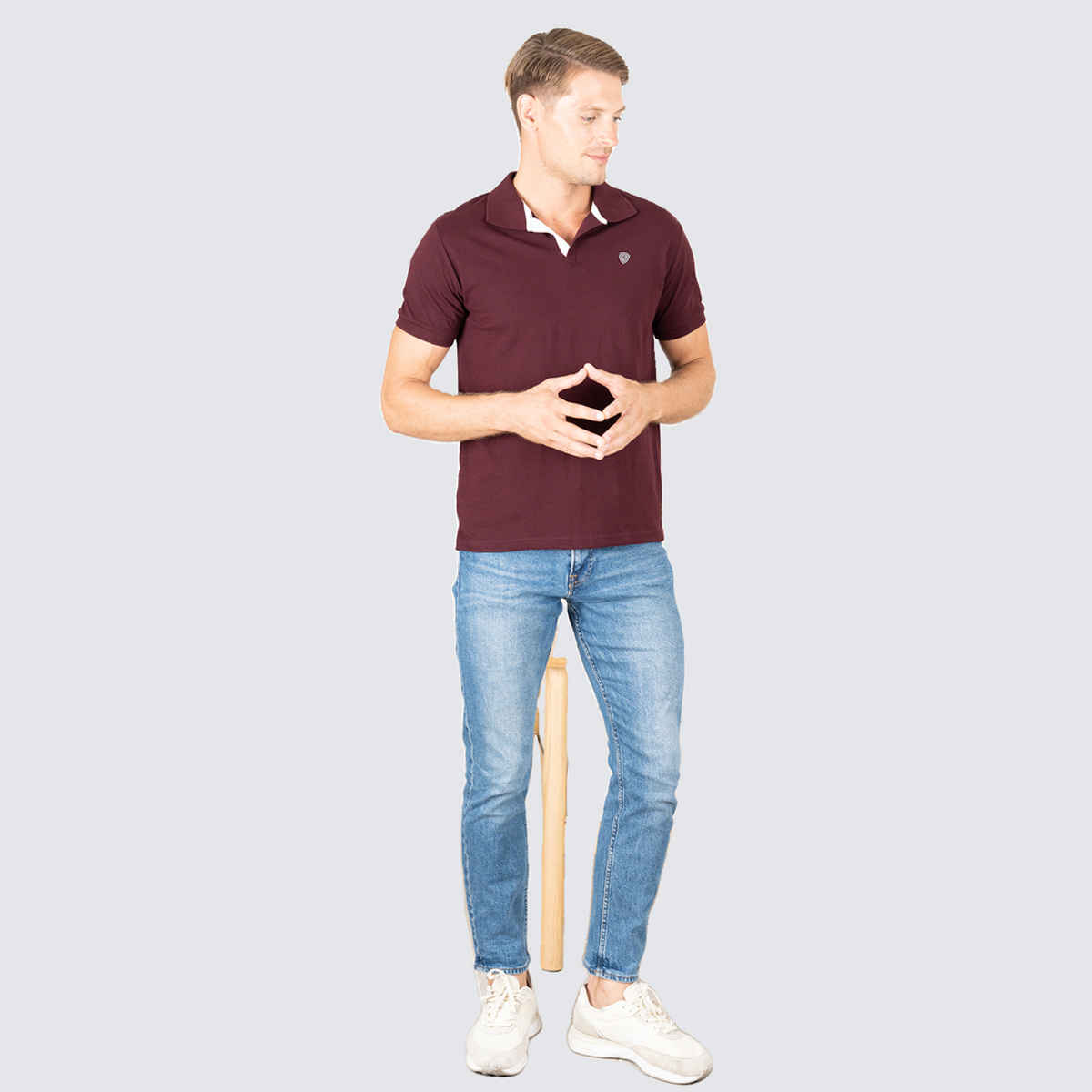 Lux Cozi Men's Cotton Polo T-Shirt, Cofee, XL