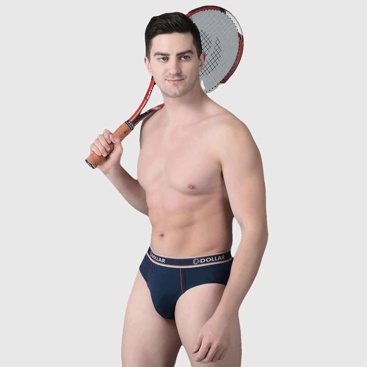 Dollar Bigboss Men's Solid Brief With Anti-Microbial Odour Control | Pack Of 2 - Assorted - XL