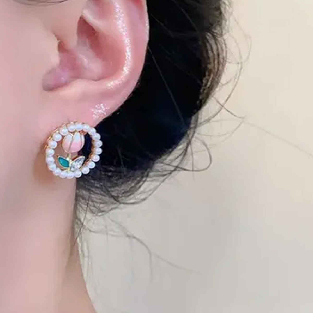 Estailo Fashion As Fresh Daisy Earrings for Women | Stylish Lightweight Statement Jewellery | E0001192