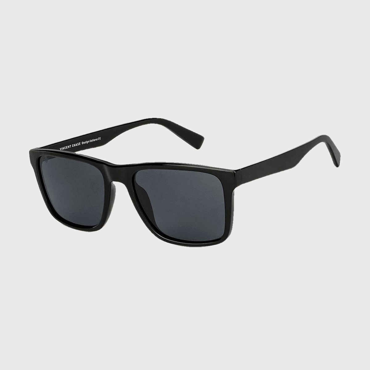 Vincent Chase By Lenskart Unisex Polycarbonate Wayfarer Sunglasses | Black - L